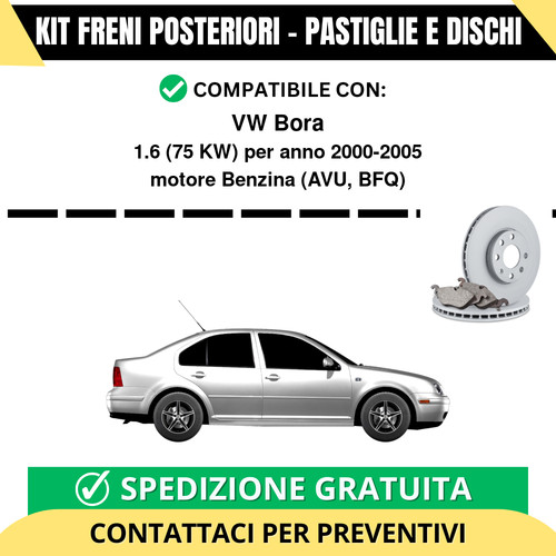 Kit freni posteriori per - kit,