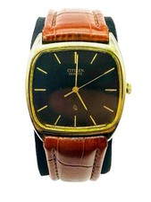 Citizen Quartz CQ  Gold Plated Made In Japan Vintage
