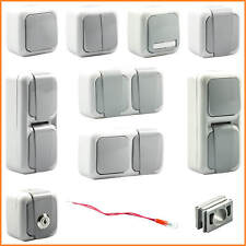 Viko Palmiye interruttore da incasso camera umida pulsante presa IP54 grigio selezione