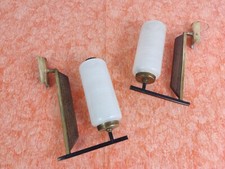 Applique Art Decò Tipo Stilnovo Vetro Opalino Modernariato Anni 50/60 coppia  