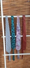 4 Mens Vintage Silk Ties Good