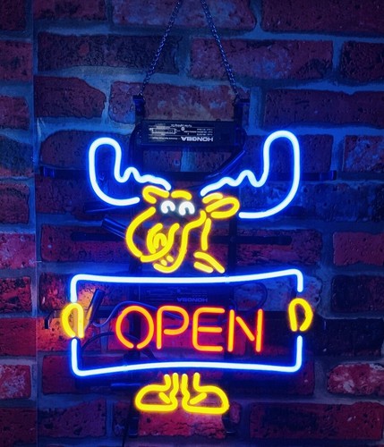Insegna neon cervo aperta luce - neon,