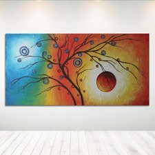 Quadro Dipinto a Mano Albero