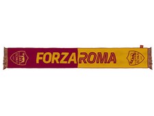 AS Roma Sciarpa " Forza Roma " Ufficiale Jacquard  Colore GialloRosso