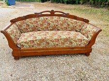 DIVANO CARLO X 1830/40 IN NOCE MASSELLO