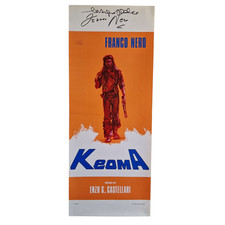 Locandina Originale 1976 Keoma Autografata da FRANCO NERO ENZO CASTELLARI PROOF