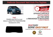 PELLICOLE OSCURANTI VETRI AUTO FIAT PANDA 12 in poi SOLO LUNOTTO 35% E F OFFERTA