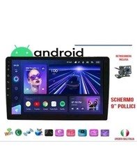 Autoradio 2 DIN 9 Pollici Carplay Android 14 2+32G Bluetooth GPS FM RDS WiFi CAM