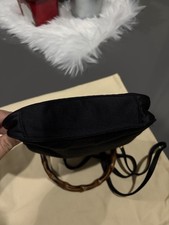 Gucci mini borsa nera in raso