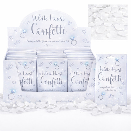 Confetti cuore bianco - confetti,