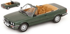MODELLINO AUTO STATICO BMW 325I E30 CABRIOLET 1985 VERDE MODELLISMO SCALA 1:18