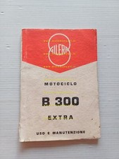 Gilera B 300 Extra 1967 manuale uso manutenzione libretto originale italiano