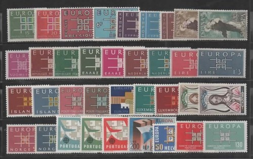 Cept 1963 completo - completo, paesi