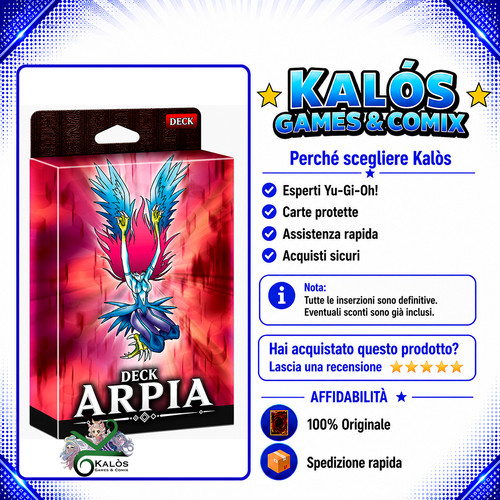 Yugioh mazzo deck arpia da - yugioh!,
