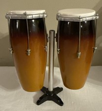 Tamburo miniatura Conga Tumbadora percussioni marrone miniatura replica set display