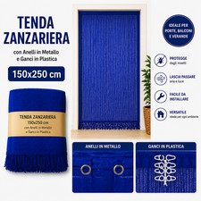Tenda Zanzariera Blu Rete