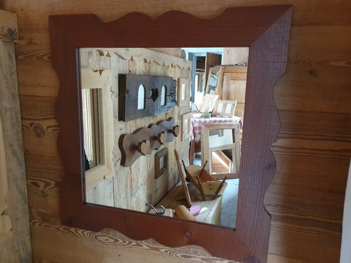 Specchio legno invecchiato - in,