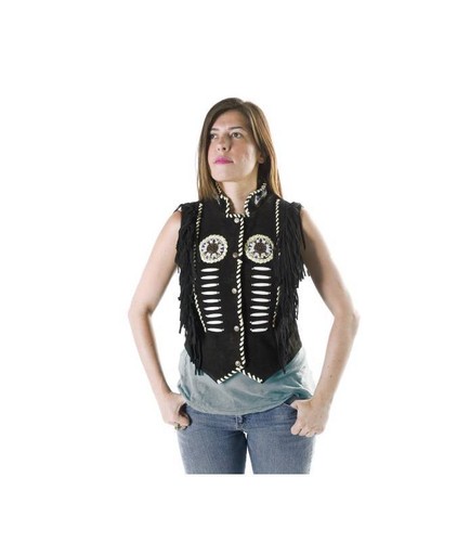 Gilet pelle moto - da,