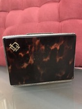 Punzoni Fascio,Tabacchiera Portasigarette Tartaruga Argento 800 e Oro,Bottega Fi