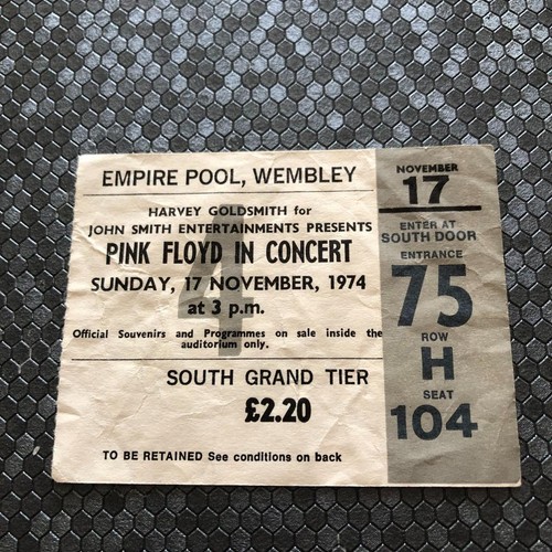 Pink floyd ticket - pink,