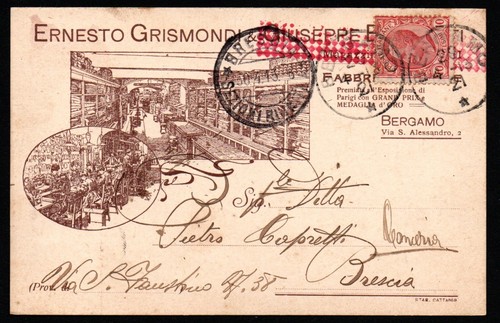 Cartolina fabbri di bergamo - di,