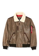 GIACCA ALPHA INDUSTRIES INJECTOR III LEATHER VINTAGE BROWN
