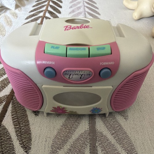 Barbie mini boombox 1999 - barbie,