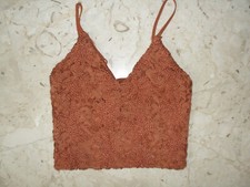 Attuale e alla Moda Top Canottiera ZARA  Sotto Giacca  in Merletto  Tg  S 