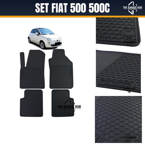 Set tappetini gomma neri - tappetini,