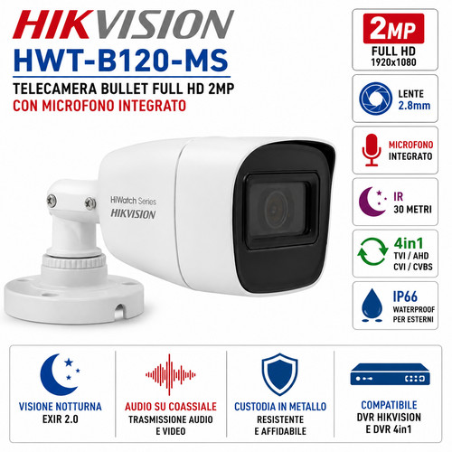 Telecamera bullet 2mp - telecamera,