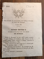 CASTEL SAN GIOVANNI 1870 REGIO