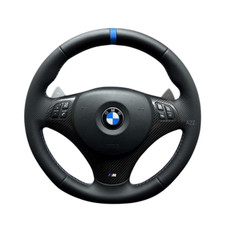 BMW E90 E91 E92 E93 E81 E82 M1 M3 DCT M SPORT VOLANTE IN PELLE FONDO PIATTO