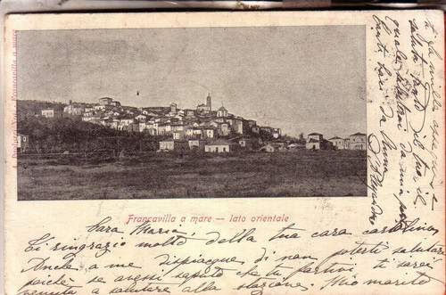 Cartolina francavilla al - francavilla,