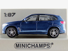 Minichamps 870 029201 BMW X5 (2019) in blu metallizzato 1:87/H0 NUOVO/CONFEZIONE ORIGINALE