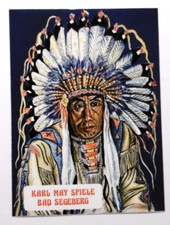 Vecchia Cartolina Adesiva Karl