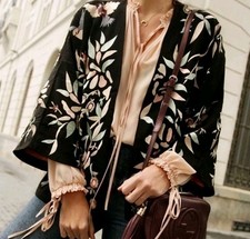 Giacca kimono boho multicolore