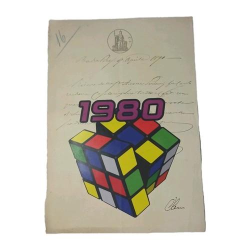 Oliver opera cubo rubik - rubik, 1980