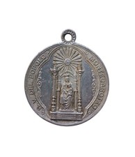 *HH* Medaglia Religiosa Votiva Devozionale Madonna Popolo Montecarotto Ancona 