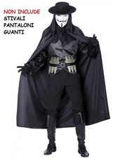 CARNEVALE HALLOWEEN VESTITO COSTUME V PER VENDETTA CON ACCESSORI ADLTO CARNIVAL