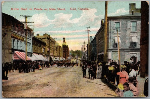 Postcard galt ontario c1907 - ontario,