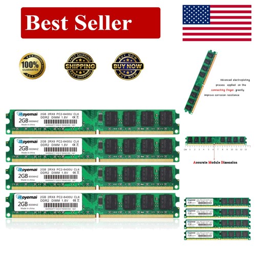 Ddr2 800 pc2 6400 - pc2-6400, 8gb