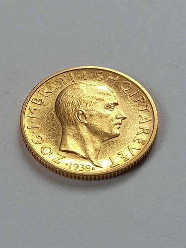 Moneta oro albania - moneta,