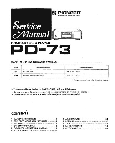 Servizio manuale istruzioni - servizio, di