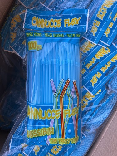 300 cannucce plastica blu usa