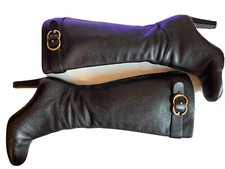 GUCCI Black Leather Boots 36