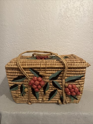 Cesto vintage paglia - vintage,