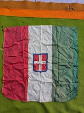PICOLA BANDIERA/FOULARD  CON TRICOLORE E STEMMA SAVOIA 