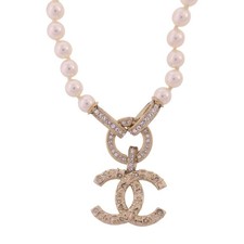 CHANEL CC GHW Necklace AB5996B