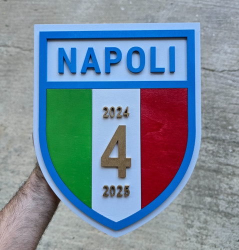 Scudetto legno napoli - in,