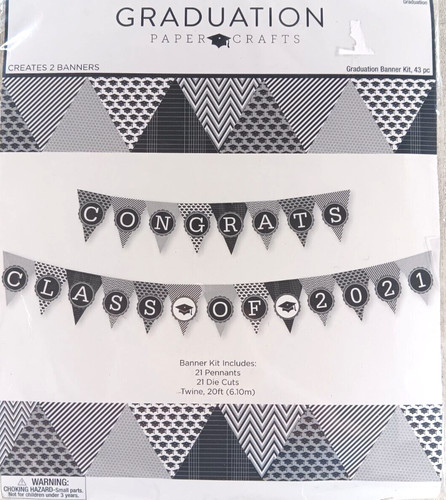New graduation banner kit - new,